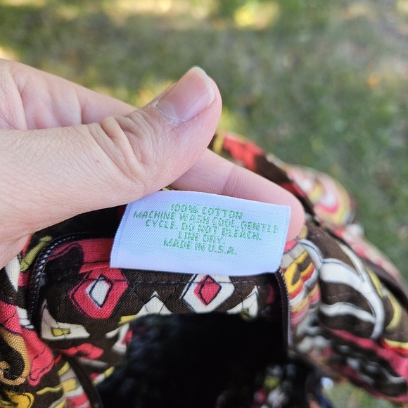 Vera Bradley Puccini weekender duffel travel bag brown floral - Picture 10 of 10